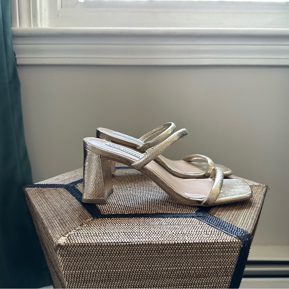 Gold Steve Madden Sandals